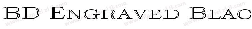 BD Engraved Black字体转换